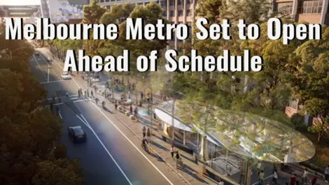The Victorian government’s $11 billion Metro Tunnel project is expected to reach completion a year early